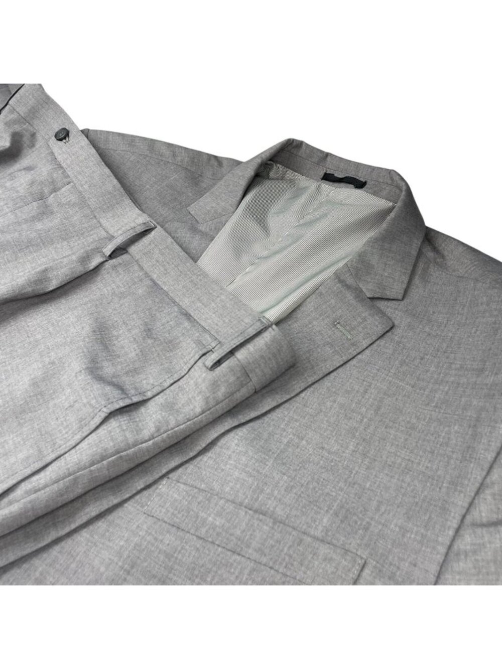Hockerty Men's Bespoke 100% Wool One-Button Suit Gray • 54R US | 52x23